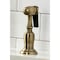 Kingston Brass KS1273AXBS Heritage Bridge Kitchen Faucet W/Brass Sprayer, Brass KS1273AXBS - alternate 3